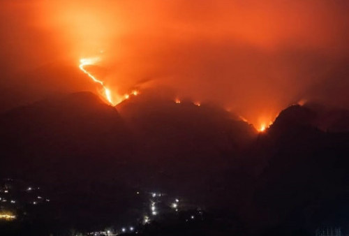 Kebakaran Lahan Lereng Gunung Merbabu Capai 489,07 Hektar, Sudah Sampai Magelang dan Boyolali