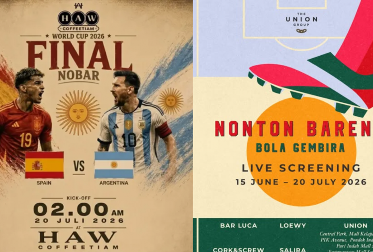 29 Lokasi Nobar Final Piala Dunia 2026 di Jakarta, Dukung Spanyol vs Argentina