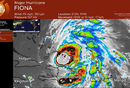 Badai Fiona Hantam Kepulauan Turks dan Caicos, Porak Porandakan Banggunan dan Tewaskan 3 Penduduk
