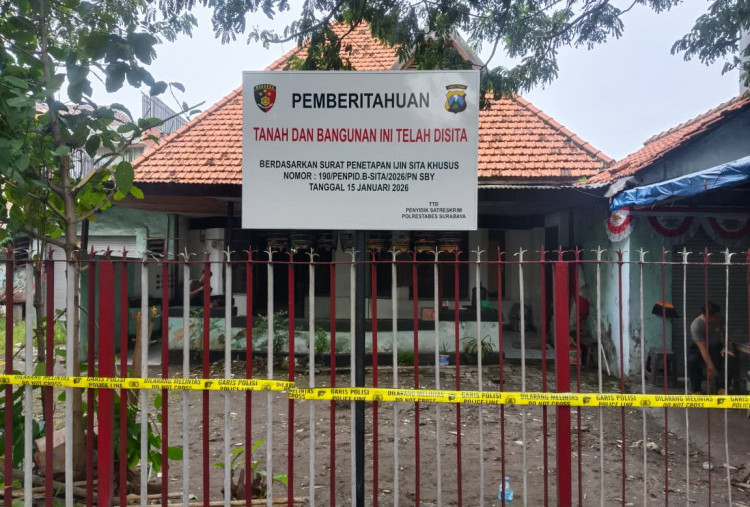 Kantor Ormas Madas Disegel Polrestabes Surabaya 