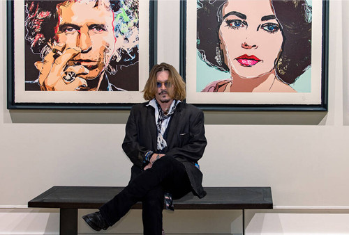 Lukisan Jhonny Depp Laku Puluhan Juta Dolar Amerika Dalam Beberapa Jam di Castle Fine Art Inggris