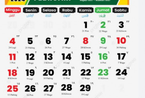 Kalender Februari 2024 Lengkap Hari Libur Nasional, Pemilu Tanggal Merah Atau Tidak?
