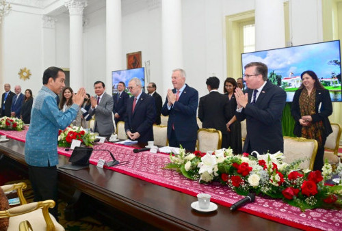 Jokowi Terima Delegasi US-ABC di Istana, Investasi dan Hubungan Perdagangan Amerika-RI Dibahas