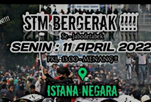 Poster Aksi STM Bergerak di Istana Beredar Luas, Tuntut Lengserkan Jokowi hingga Tolak Kenaikan BBM?   