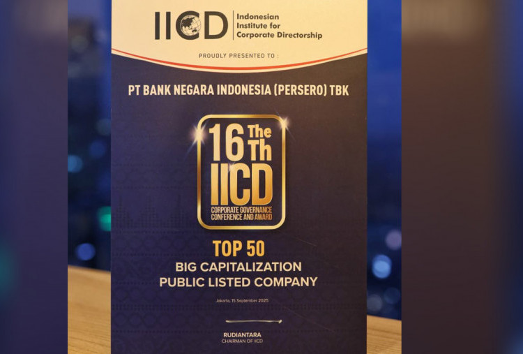 BNI Raih Predikat Tertinggi Implementasi GCG di 'The 16th IICD CG Conference & Award 2025'