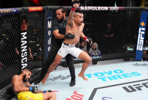 Jeka Saragih Lakukan Debut Spektakuler UFC, Raih Kemenangan Knockout 91 Detik Atas Petarung Brasil