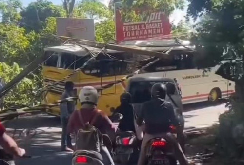 Lagi! Kecelakaan Bus Rombongan Study Tour SMP 3 Depok Sleman Terjadi di Bali