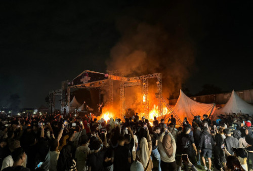 Polisi Buru Panitia Acara Lentera Festival yang Berujung Pembakaran Panggung dan Sound System di Pasar Kemis Tangerang