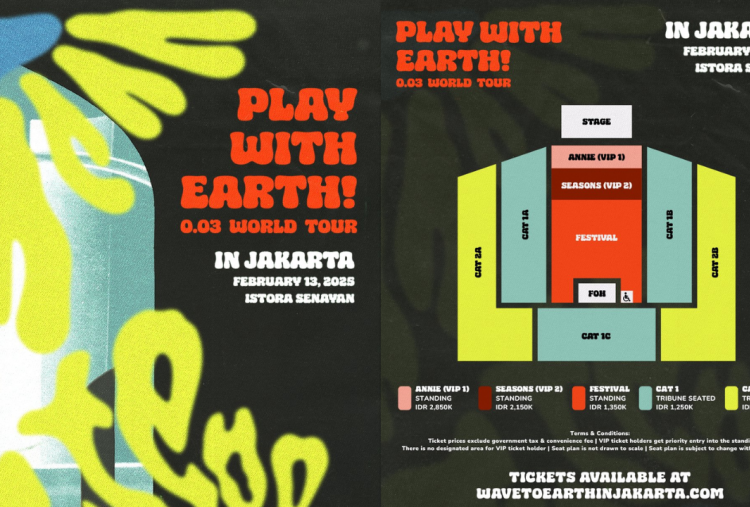 Harga Tiket Konser Wave To Earth di Jakarta, Paling Murah Rp850 Ribu