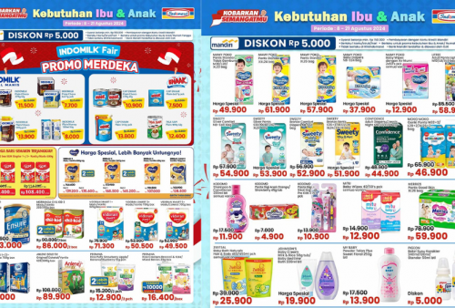 Katalog Promo JSM Indomaret Hari Ini 11 Agustus 2024, Spesial Akhir Pekan Aneka Susu Bayi Mulai Rp100 Ribuan