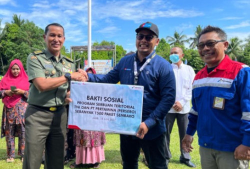 Kolaborasi Pertamina Patra Niaga Regional Sumbagsel dan TNI, Gelar Bakti Sosial untuk Masyarakat Jambi