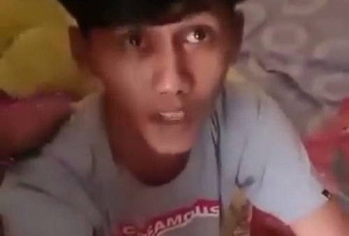 Tampang Pelaku Penyiraman Air Keras dan Pembacokan Tukang Semangka di Pasar Kramat Jati Dicokok Saat Asyik Tidur