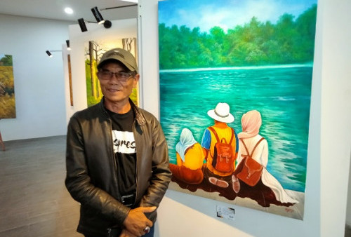 Lukisan Kang Emil, Atalia dan Zara di Pinggir Sungai Aare Terjual Rp10 Juta, Ucok: Sama Sekali Tidak Menyangka