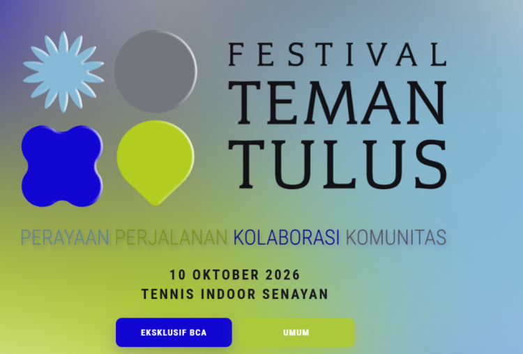 Link dan Cara Beli Tiket Festival Teman Tulus 2026 di Jakarta, War Tiket Pukul 12.00 WIB