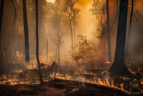 Kebakaran Hutan di Kaki Gunung Rinjani Hanguskan 95 Hektar Lahan 