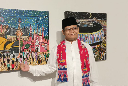 Pelukis Muda Berkebutuhan Khusus, Daffa Airotama Kumara Gelar Pameran Tunggal Bertajuk Jakarta Dalam Pelukan Malam