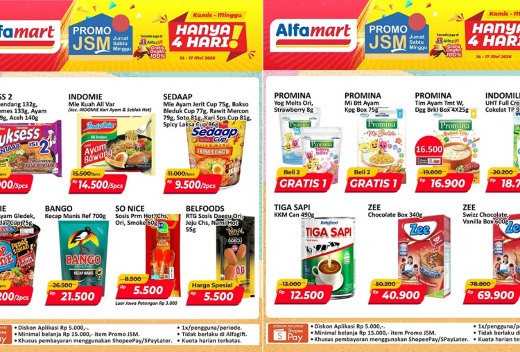 Katalog Promo JSM Alfamart Terbaru 15-17 Mei 2026, Diskon Kecap Bango Rp21 Ribu!