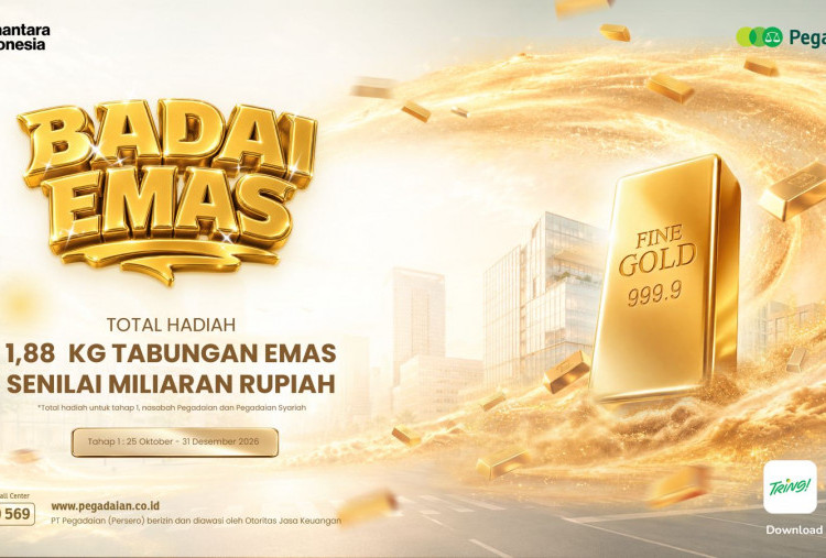 Pegadaian Kembali Gelar Program 'Badai Emas 2026', Hadiah 1,88 Kilogram Emas Spesial Untuk Nasabah