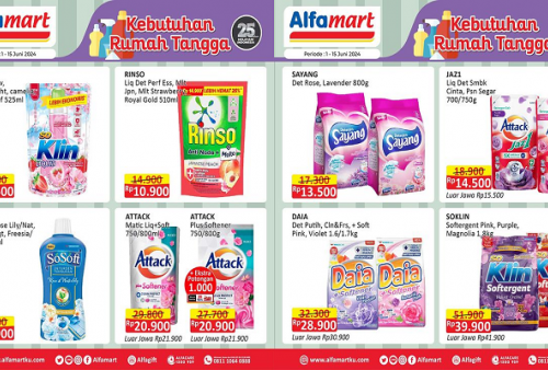 Katalog Promo Alfamart Hari Ini 7 Juni 2024, Harga Spesial Sabun Cuci Baju Cuma Rp10 Ribuan!