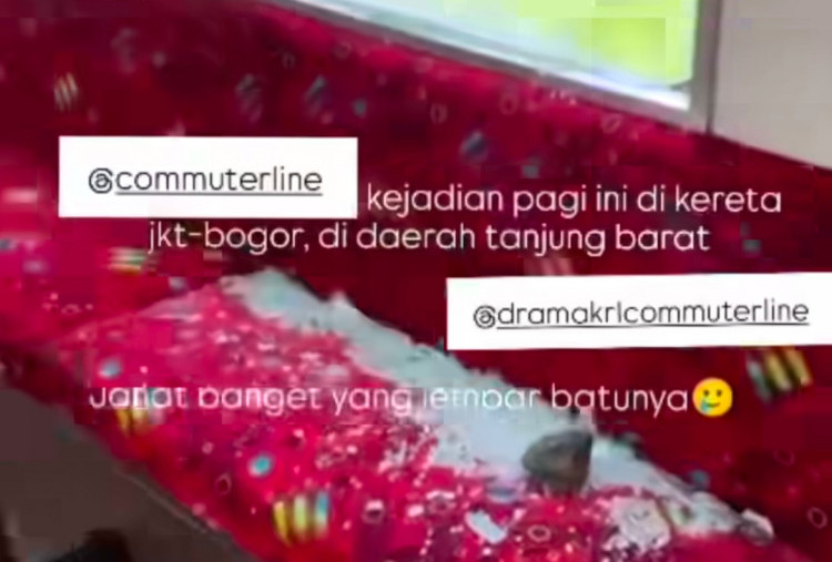 Kaca Gerbong KRL Kembali Pecah Dilempar Batu, KCI: Pelaku Terancam Penjara 3 Tahun