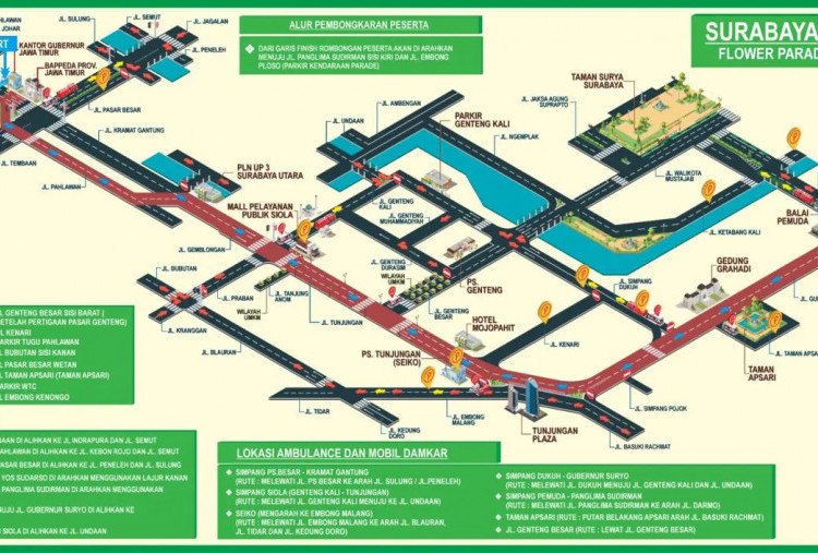 Satlantas Polrestabes Surabaya Sterilisasi Rute Surabaya Vaganza 2026 Mulai Sore Ini