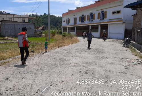 Pemkab OKUS Bakal Bangun Jalan di Desa Kota Batu Menuju Way Wangi