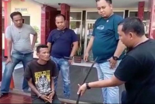 Beginilah Wajah Pemalak di Mancan Lindungan,  Memelas tak Segarang Saat Membacok Sopir Truk 