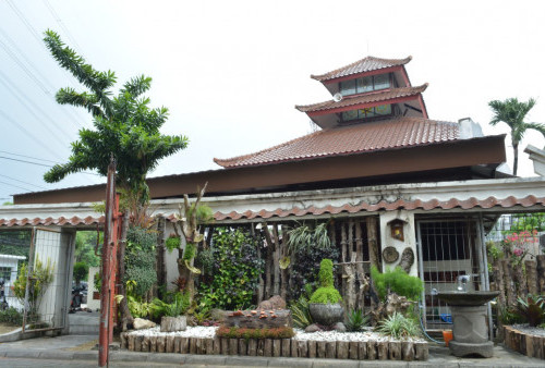 Serial Geliat Masjid Perumahan (Seri 22): Masjid Bukit Mas, Surabaya; Bergaya Jepang Sesuaikan Cluster Perumahan