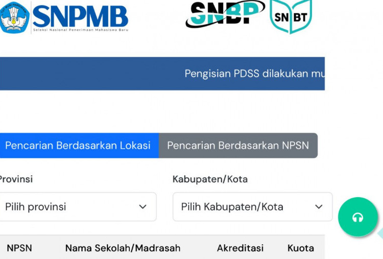 2 Cara dan Link Resmi Cek Kuota Sekolah SNBP 2026, Intip Besaran Sesuai Akreditasi