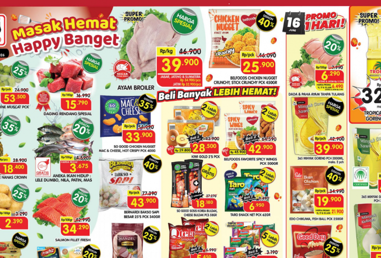 Katalog Promo Superindo Minggu Ini Terbaru 15-18 Juni 2026, Spesial Minyak Goreng Tropical Rp32 Ribu