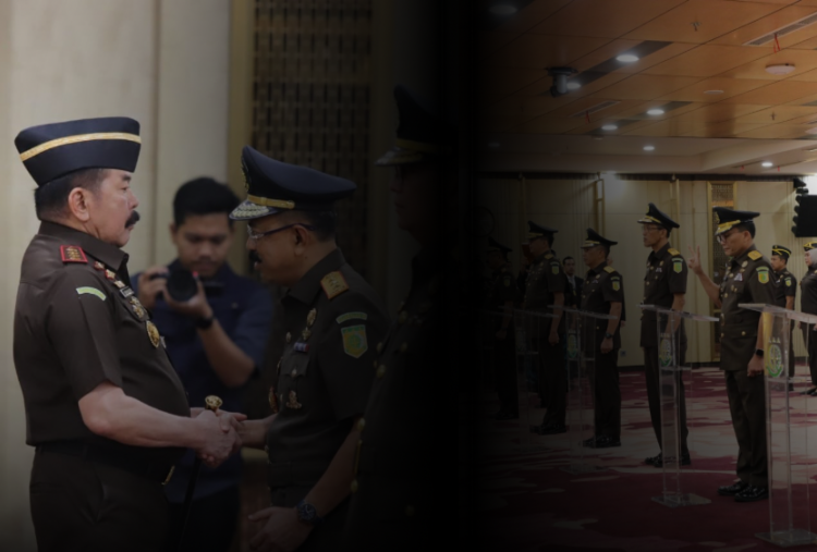 Jaksa Agung Lantik Lima Pejabat Eselon I, Wakil Jaksa Agung Minta Publik dan Media Kawal Penegakan Hukum