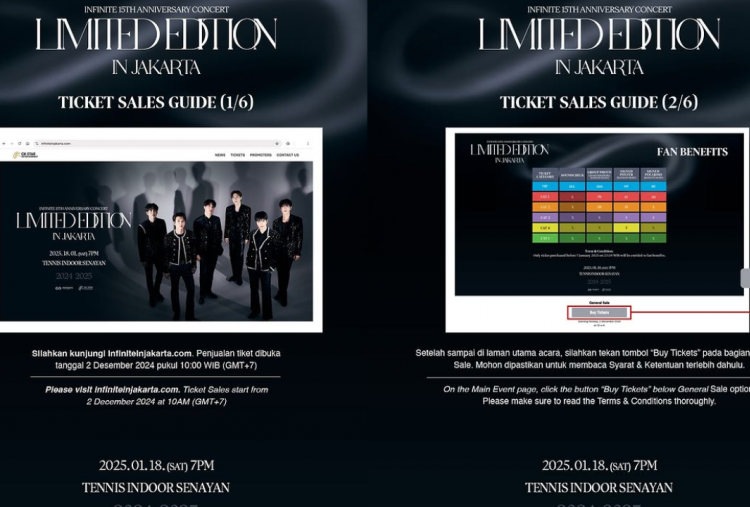 Hari Ini! Link dan Cara Beli Tiket Konser INFINITE di Jakarta, Dibuka Pukul 10.00 WIB