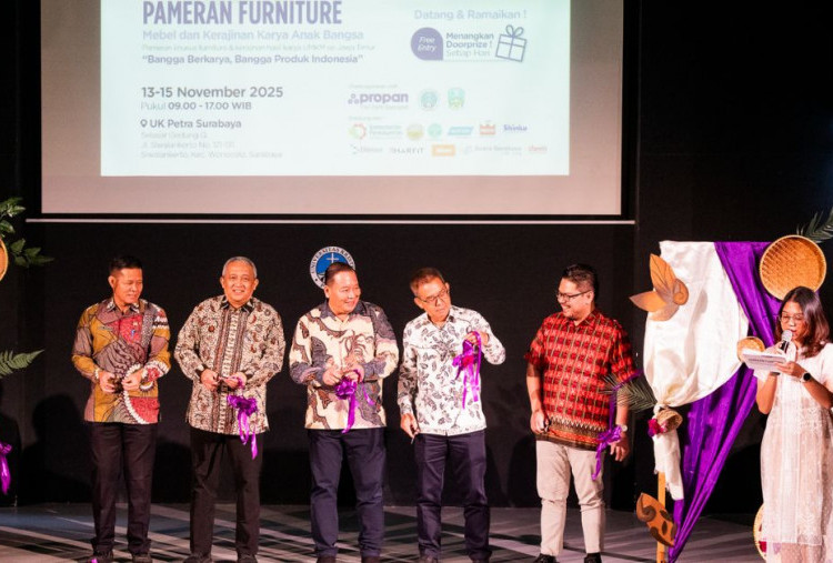 Replika Kota Raja Trowulan Rp7,7 M Hadir di Pameran Furnitur dan Kerajinan se-Jawa Timur 