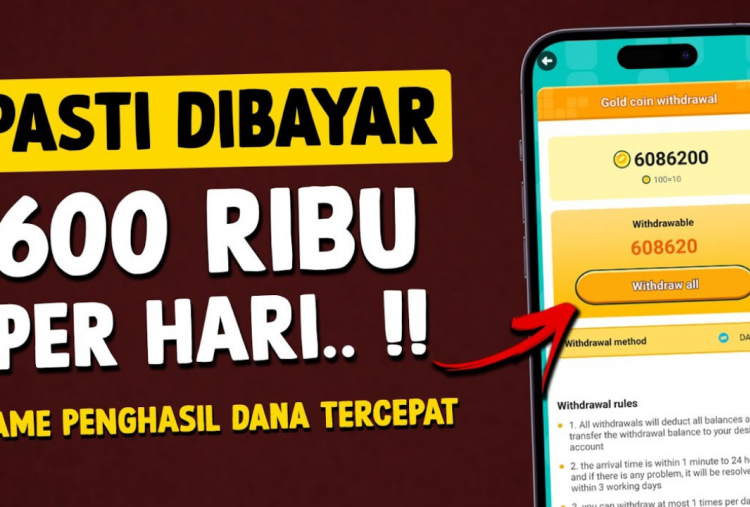 GOKIL! Kamu Dapat Cuan Rp600.000 dari Aplikasi Penghasil Saldo DANA Gratis Tanpa Undang Teman, Syarat Mainnya Cek di Sini