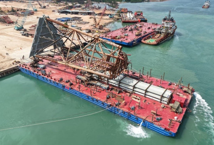 Proyek Manpatu PHM Melaju, Masuk Tahap Load Out dan Sail Away Jacket