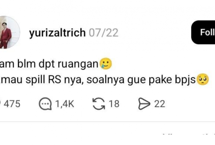 Viral Pasien BPJS Meninggal Usai Keluhkan Layanan RS, Komentar 2 Dokter Jebolan LPDP  Tuai Kecaman di Threads