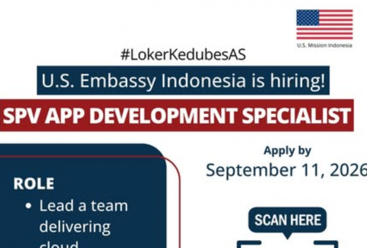 Lowongan Kerja Kedubes AS Buka hingga 11 September 2026, Cek Syarat Daftar dan Posisi yang Dibuka