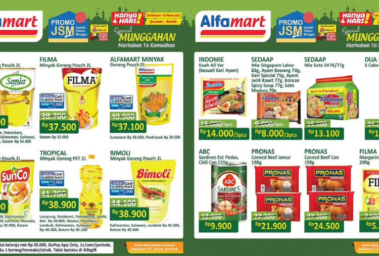 Promo JSM Alfamart Terbaru 28 Februari-2 Maret 2025, Minyak Goreng hanya Rp36 Ribuan Spesial Ramadhan!