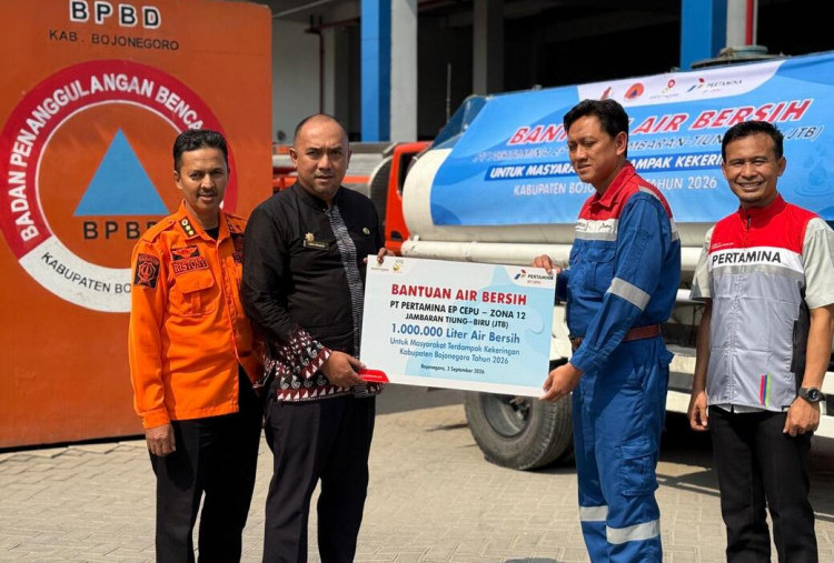 PEPC Salurkan 1 Juta Liter Air Bersih untuk Warga Terdampak Kekeringan di Bojonegoro