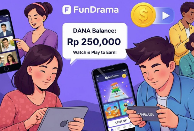 Aplikasi Penghasil Uang FunDrama, Nonton Sinetron dan Main Game Dapat Saldo DANA Rp 250 Ribu!