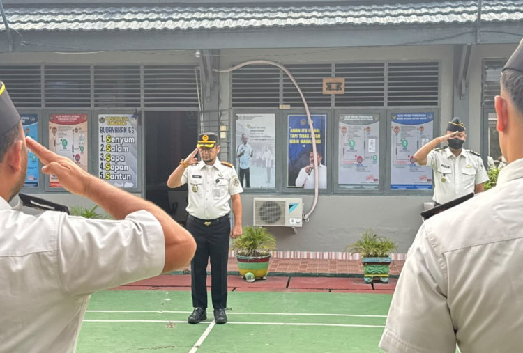 Pimpin Apel Pagi, Kalapas Bangkinang Tegaskan Komitmen Pelayanan Prima dan SOP