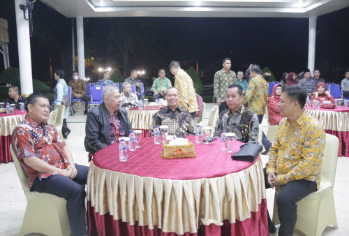 Pj Bupati OKU Ramah Tamah dengan Ketua Pengadilan Tinggi Palembang