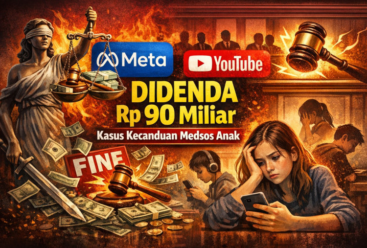 Meta dan YouTube Didenda Rp90 Miliar atas Kasus Kecanduan Medsos pada Anak 
