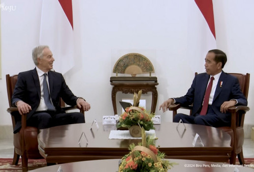 Presiden Jokowi Diskusi dengan Mantan PM Inggris Tony Blair Bahas Rencana Pembangunan Panel di IKN
