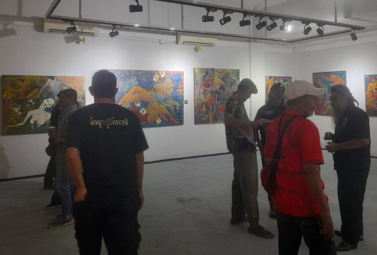 Pameran Tunggal Welldo Wnophringgo, Pajang 28 Lukisan Bertema Tubuh-Tubuh Spiritual