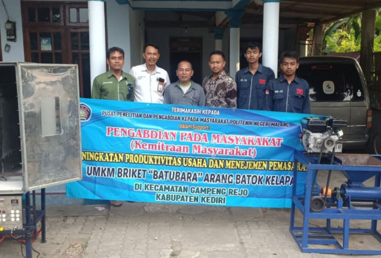Dosen PSDKU Kediri Ciptakan Mesin Canggih, Produksi Briket Naik Empat Kali Lipat