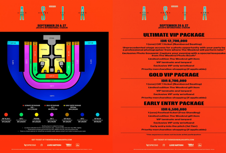 Harga dan Cara Beli Tiket Konser The Weeknd di Jakarta 2026 Paling Murah Rp900 Ribuan