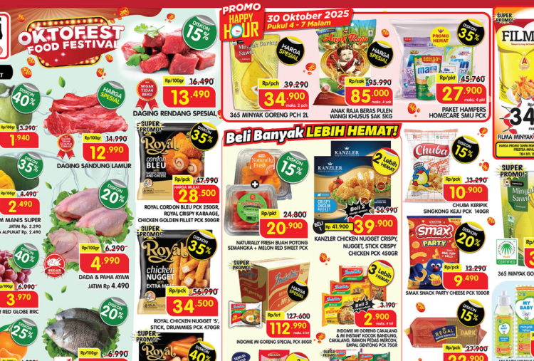 Promo Superindo Minggu Ini 27-30 Oktober 2025, Akhir Bulan Minyak Goreng 2L Rp34 Ribuan