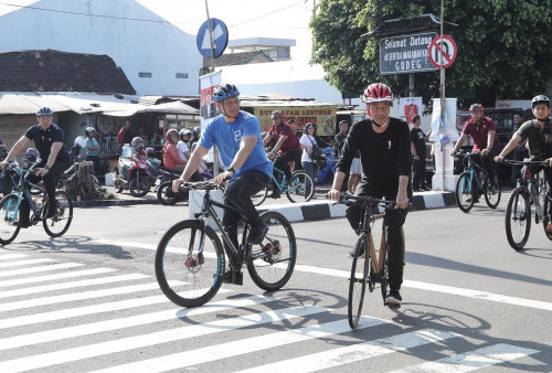 Jokowi dan AHY Sepedaan-Sarapan Gudeg di Yogyakarta, Ini yang Dibahas!