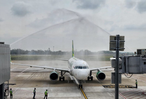 Bandara Dhoho Kediri Resmi Beroperasi, Pesawat Citilink Tiba Tepat Waktu